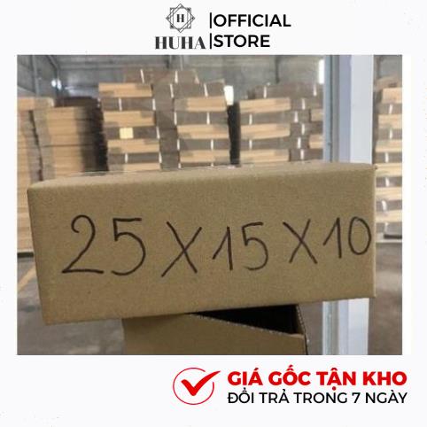 Thùng Hộp Carton Đóng Gói Hàng [25×15×10], Đựng Phụ Kiện Du Lịch HUHA