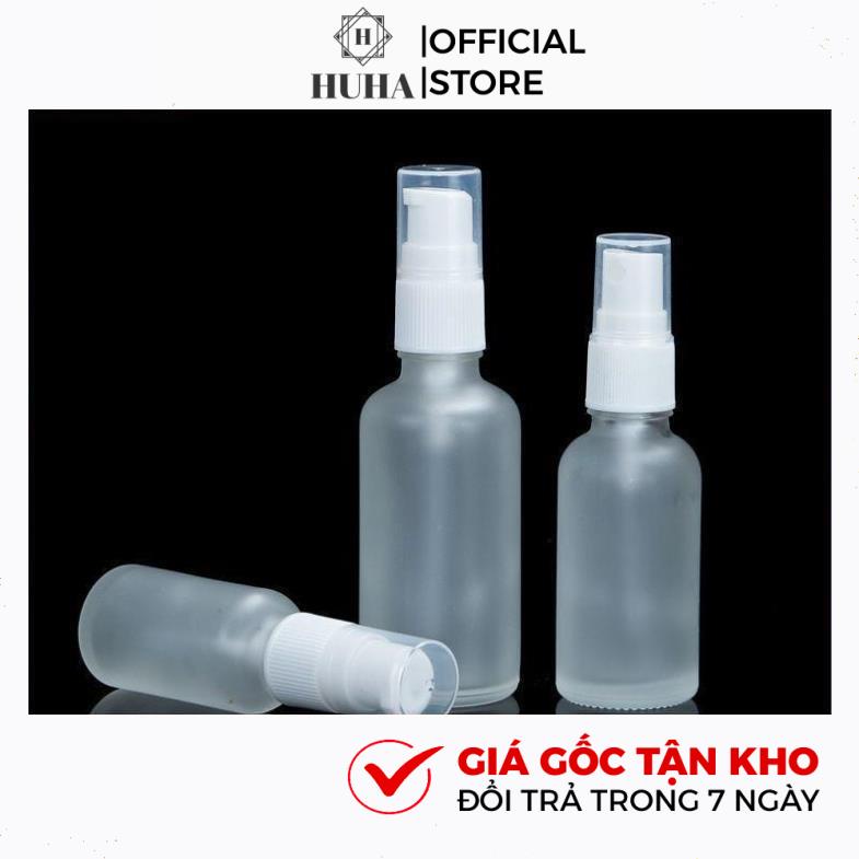 Vỏ Chai Lọ Chiết Serum Thủy Tinh [5ml-100ml] Phun Mờ Cao Cấp Nắp Bóp Nhỏ Giọt, Phun Sương HUHA
