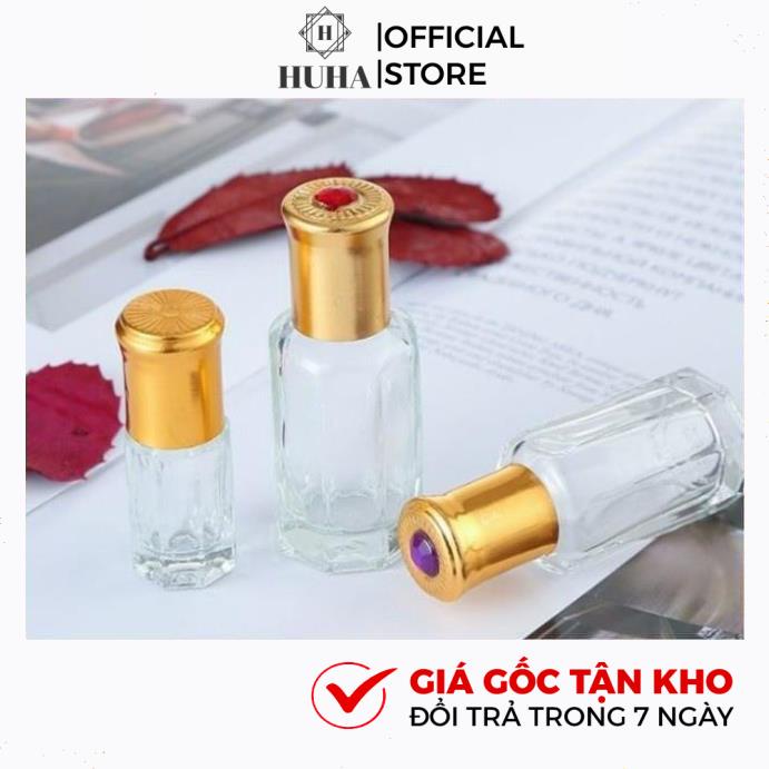 Vỏ Chai Lọ Bi Lăn Dubai Ruby Rỗng [3ML,6ML,12ML] Đựng Dầu Thơm HUHA