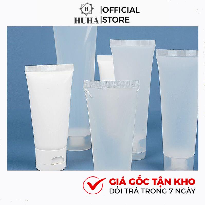 Vỏ Tuýp Nhựa (Tube) 8ml,10ml,20ml,30ml,50ml,70ml,100ml,150ml,250ml Đựng Sữa Rửa Mặt, Sữa Tắm, Chiết Mỹ Phẩm HUHA