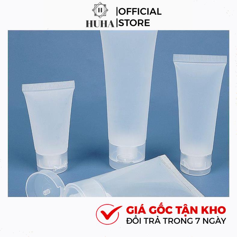 Vỏ Tuýp Nhựa (Tube) 8ml,10ml,20ml,30ml,50ml,70ml,100ml,150ml,250ml Đựng Sữa Rửa Mặt, Sữa Tắm, Chiết Mỹ Phẩm HUHA