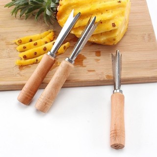 Dụng cụ gọt mắt dứa nhanh, tiện lợi cán gỗ