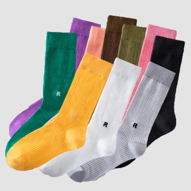 Vớ Cotton Cổ Cao Màu Trơn Khử Mùi Thời Trang Mùa Xuân Hàn Quốc Mới Cho Nữ