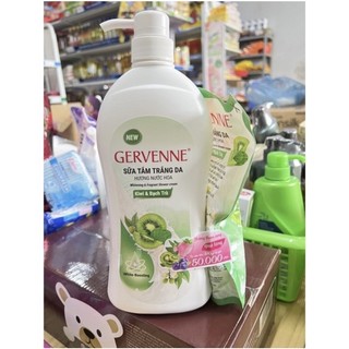 Sữa Tắm Trắng Da Gervenne 900mL hàng tặng