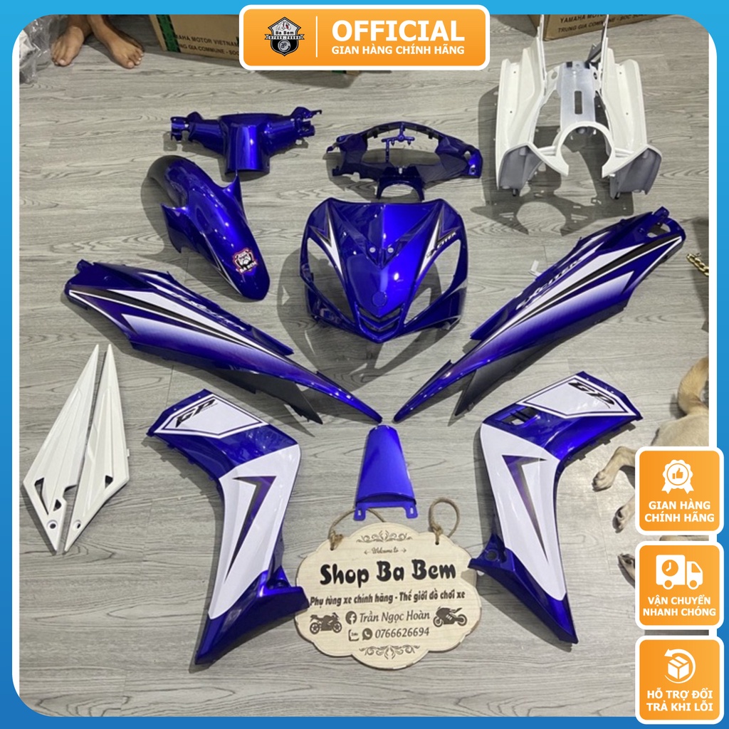 Dàn Áo Trắng Xanh Gp Ex 2006-2010 Cao cấp, độ bền cao, Tem zin từ đời 2006-2020 - phutungbabem_official
