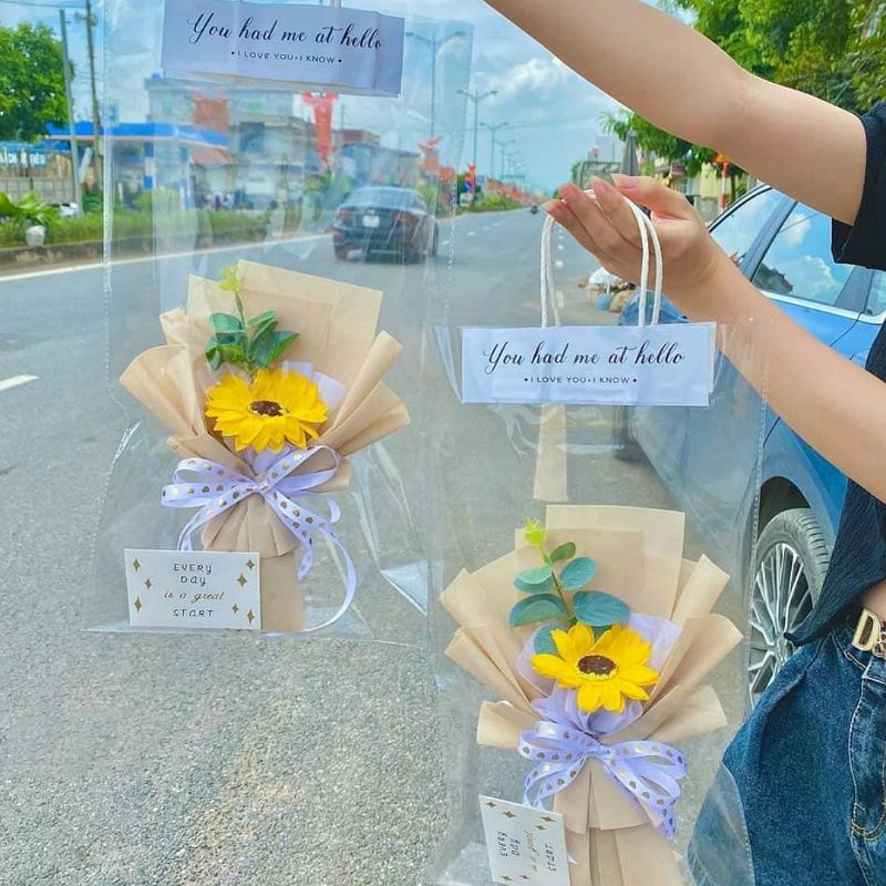 Túi đựng hoa -combo 100 cái hàng dày dặn đẹp