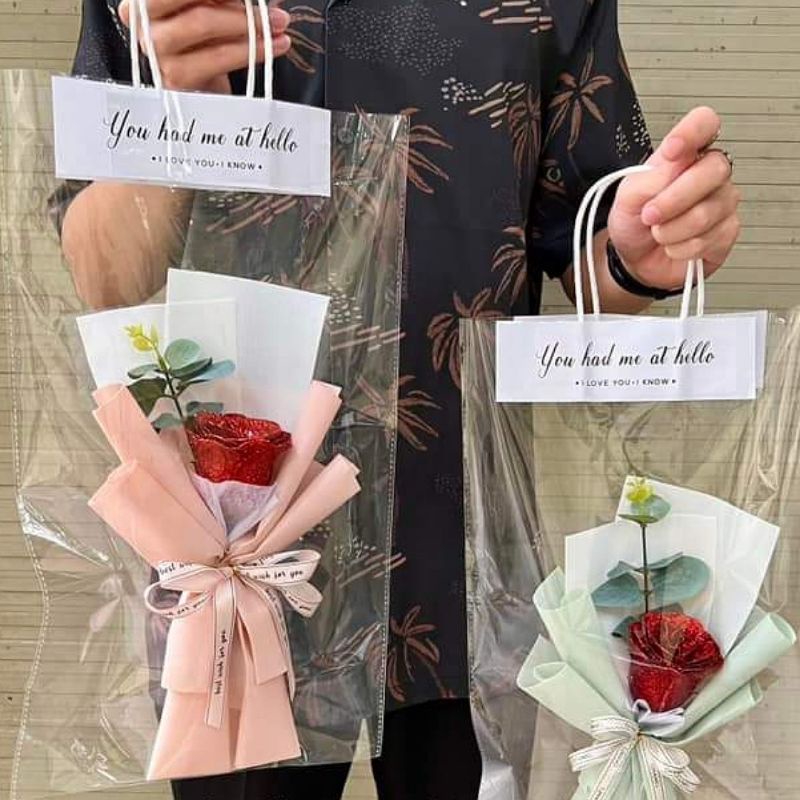 Túi đựng hoa -combo 100 cái hàng dày dặn đẹp