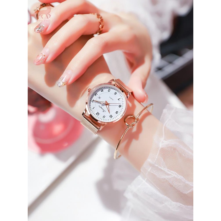 gia đình NNĐồng hồ thạch anh chống nước phong cách hàn quốc mới cho nữ