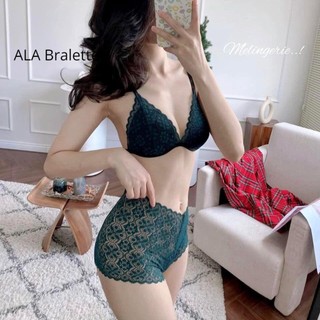 Đồ lót không gọng ALA BRALETTE màu xanh rêu chất liệu ren cao cấp thoáng mát