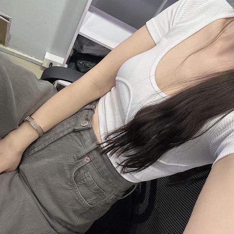 Áo Thun Zara Nữ Kiểu CropTop