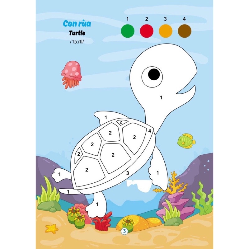 Sách- Tô Màu Phát Triển Trí Thông Minh Cho Bé Từ 2-6 Tuổi