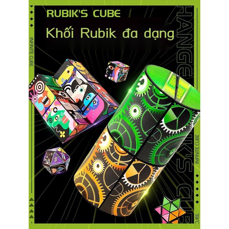 Đa Dạng Vô Hạn Khối Rubik 3D Biến Dạng Âm Thanh Nổi Đồ Chơi Giải Nén Cậu Bé 5 Tuổi 8 Rèn Luyện Tư Duy Trí Tuệ C