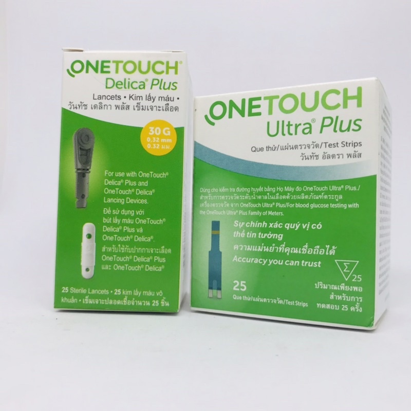 Que thử đường huyết Onetouch Ultra Plus 25 que