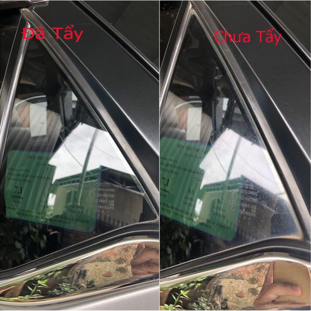 (Tặng mút chuyên dụng)Chai xịt tẩy Ố Kính Ô tô FLAMINGO-Tẩy Cặn Canxi- Làm Sạch Kính Xe Bị Ố Mốc,MờĐục- phủ nano
