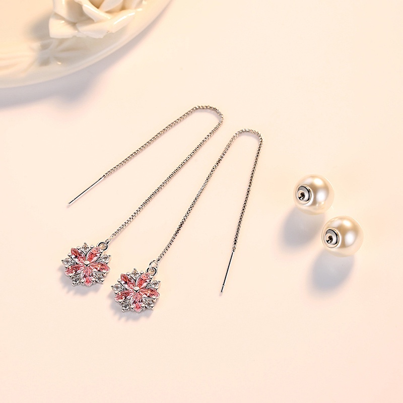 AIFEI JEWELRY sức vành xỏ kiện hàn bông nguyên khuyên bạc tua trai tua 925 trang ngọc thật thời rua tròn trang thời phụ nữ bản Thời quốc tai M032