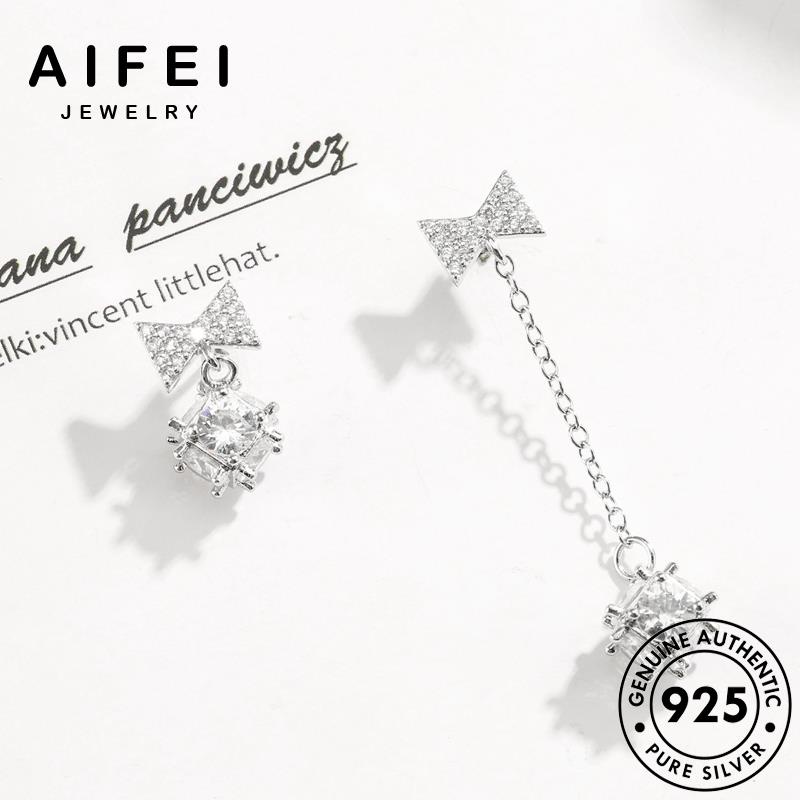 AIFEI JEWELRY kiện nơ thời hàn bông sức thật cương kim bản trang nguyên xỏ tua khuyên tròn phụ quốc nữ tai 925 moissanite Thời vành bạc E645
