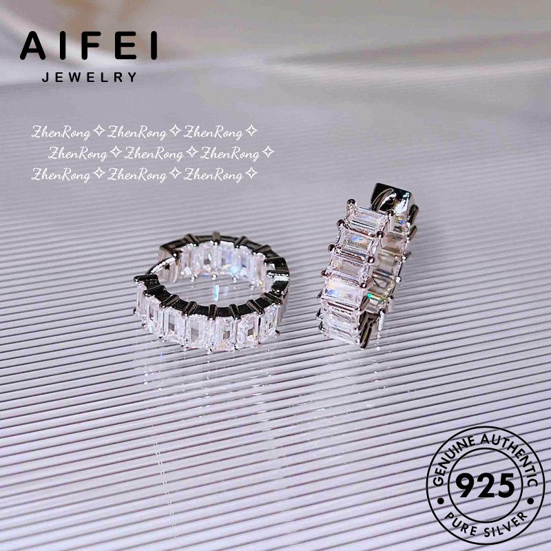 AIFEI JEWELRY tròn phụ kiện kim moissanite nguyên khuyên thật hàn cương quốc thời tai Thời vành bạc bông bản trang 925 nữ tua xỏ sức tròn vàng E994