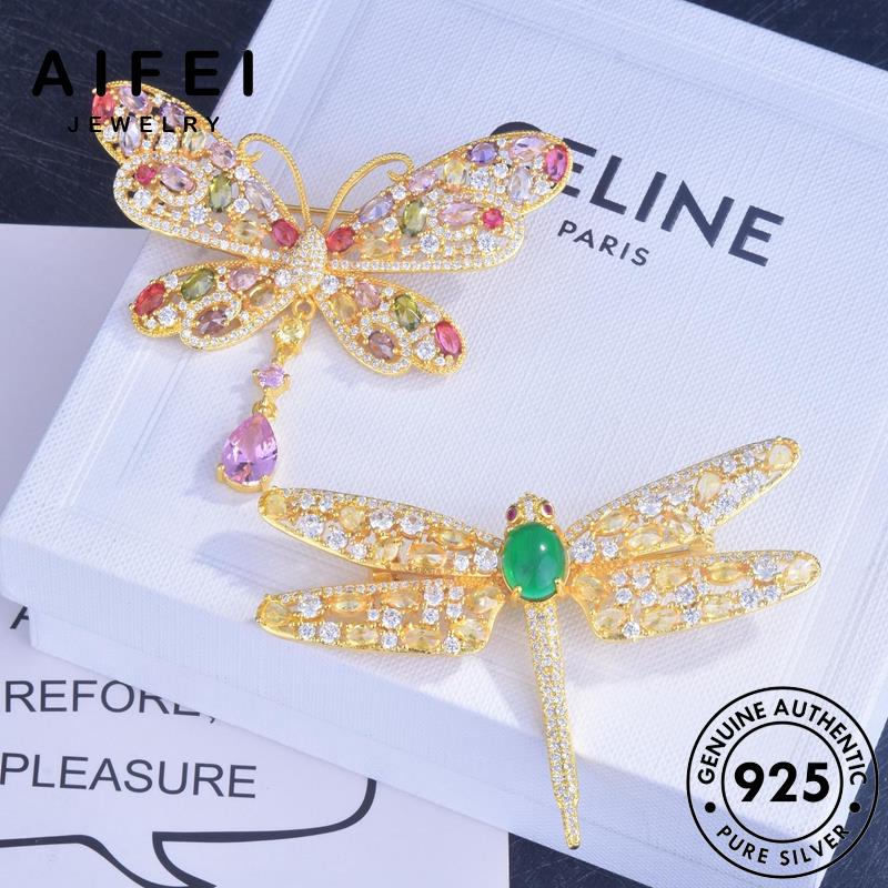 AIFEI JEWELRY cương bạc bông moissanite nữ kiện thời bươm quốc bản vàng 925 trang thật phụ tròn kim Thời sức tua bướm nguyên tai khuyên vành xỏ hàn E1050