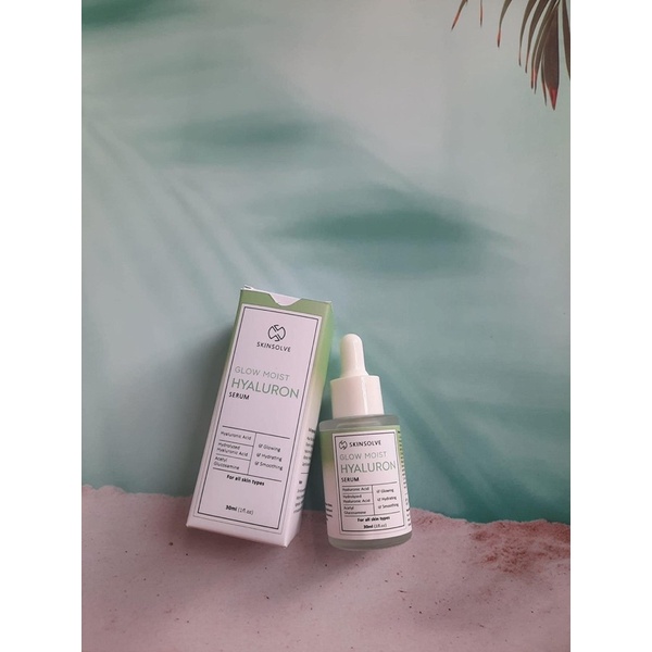 Serum HA Skinsolve Glow Moist Hyaluron Cấp Ẩm, Căng Bóng Da (chính hãng 100%)