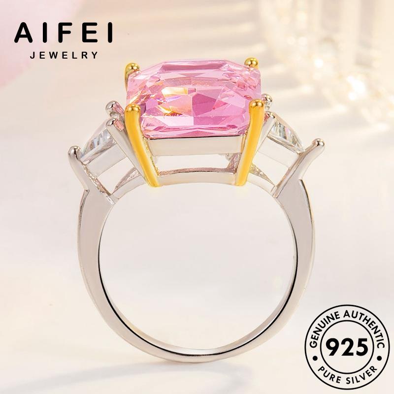 Nhẫn Bạc 925 Citrine Hình Vuông Cá Tính R9