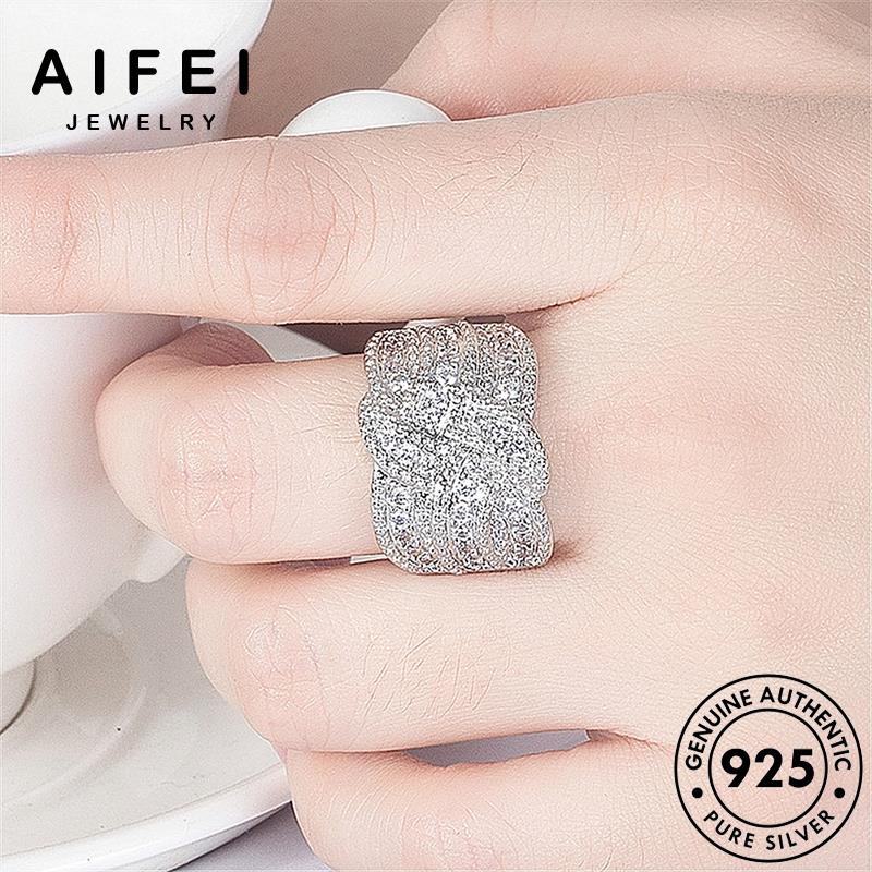 Nhẫn Bạc 925 Dạng Xoắn Đính Đá Sang Trọng R349