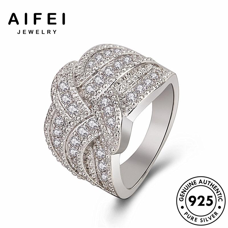 Nhẫn Bạc 925 Dạng Xoắn Đính Đá Sang Trọng R349