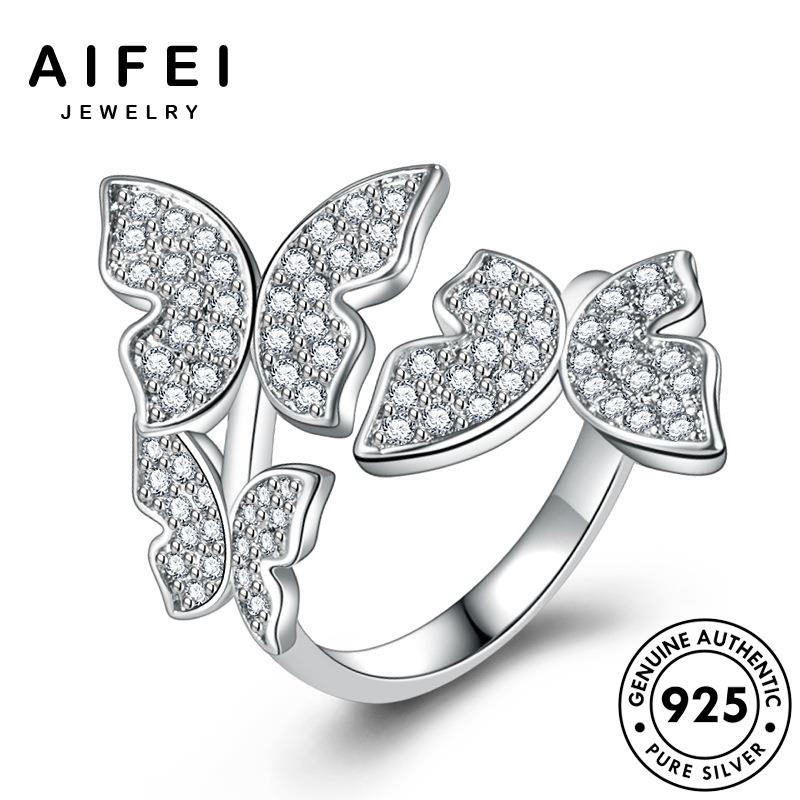 Nhẫn Bạc 925 Mặt Hình Bướm Đính Đá Thời Trang Cho Nữ R504