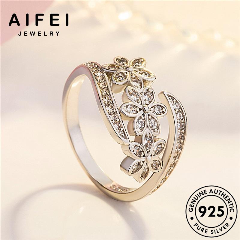 Nhẫn Mạ Bạc 925 Hình Lục Giác Đính Đá Thời Trang R646