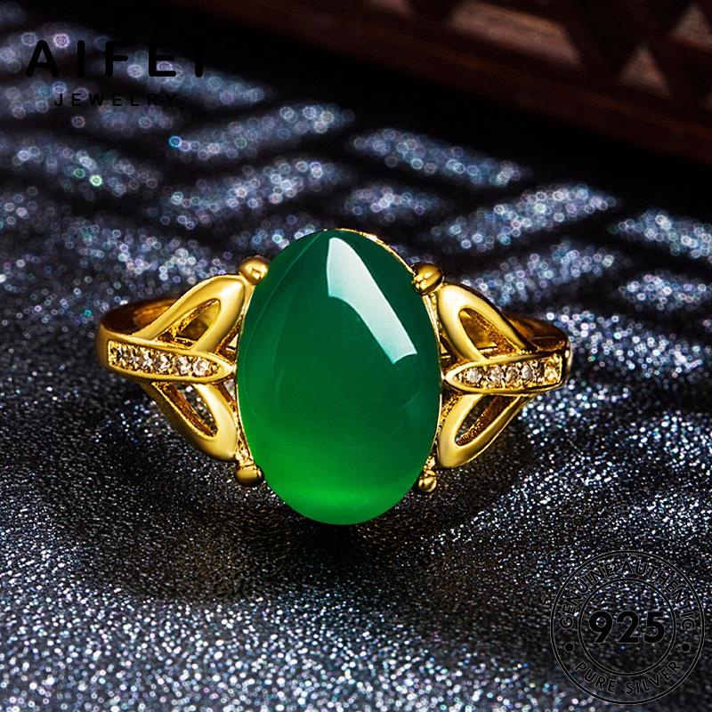 AIFEI JEWELRY phụ bạc thật nhẫn sức nguyên 925 ngọc dục nữ hình vàng hàn cổ điển bản thời trang bầu quốc kiện R559