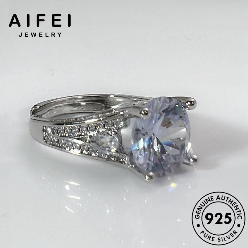 AIFEI JEWELRY sức khí moissanite hàn nguyên thật vòng trang kim kiện phụ bản nữ nhẫn quốc cương bạc vàng thời 925 tính R826