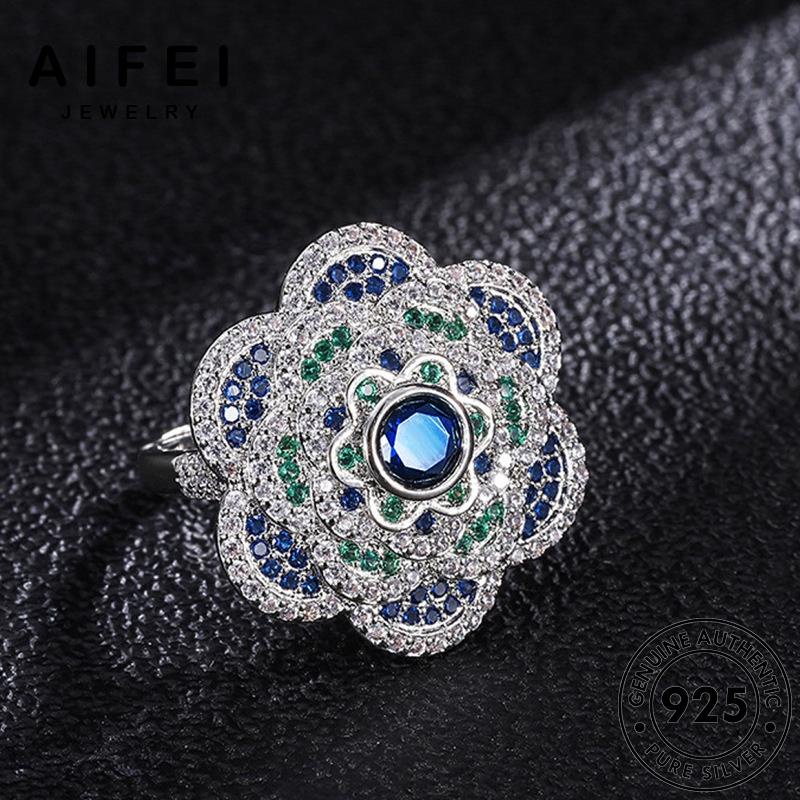 AIFEI JEWELRY bạc kiện sức sáng nhẫn hàn bích trang 925 thời hoa quốc ngọc bản nữ nguyên phụ thật tạo R929