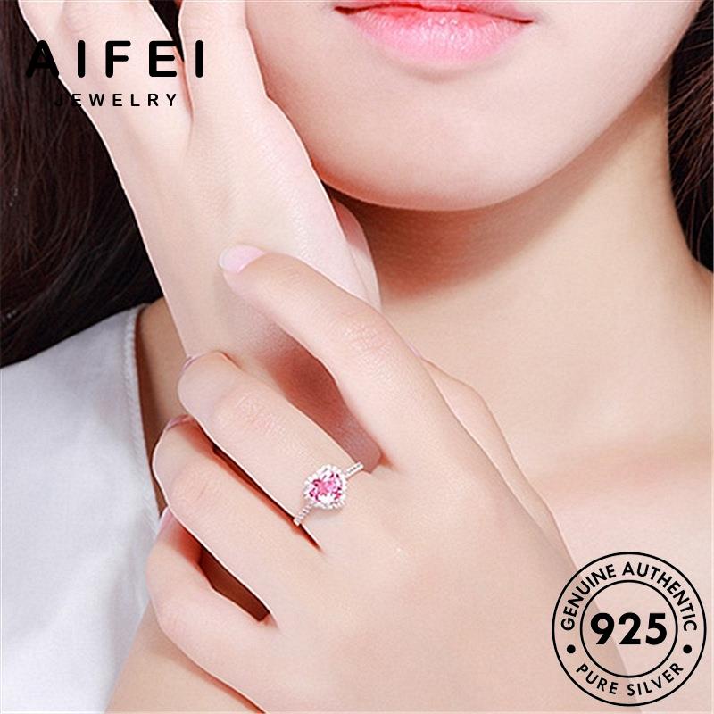 AIFEI JEWELRY pha kiện thật trang hồng bạc yêu thời thời bản phụ tình vàng trang sức 925 kim quốc nguyên cương hàn nhẫn lê nữ R1244