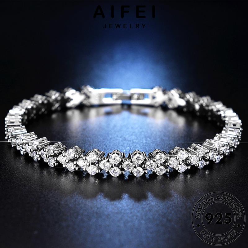 AIFEI JEWELRY bạc lắc moissanite kim trang đầy thời tay cương thời kim trang quốc bản nữ kiện sức phụ vòng thật hàn 925 nguyên cương B14