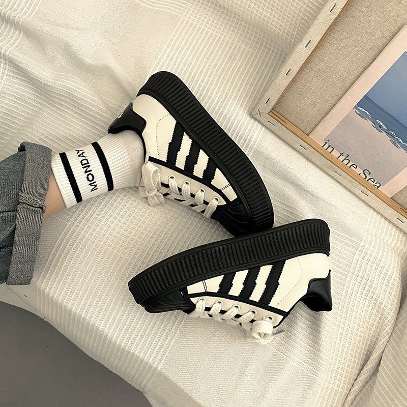 Giày Thể Thao Đế Dày Màu Trắng Thời Trang Mùa Hè Cho Nữ