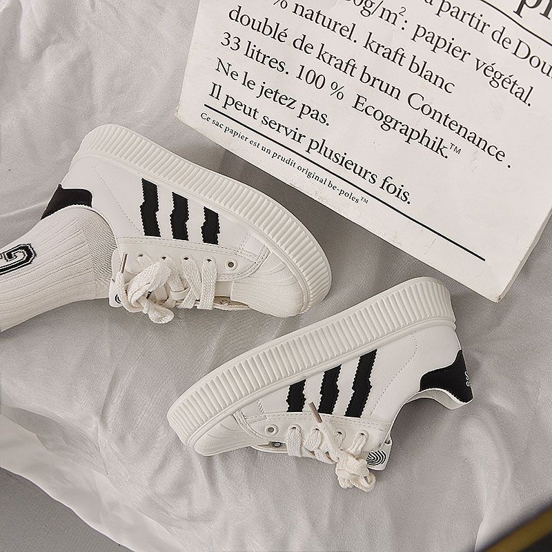 Giày Thể Thao Đế Dày Màu Trắng Thời Trang Mùa Hè Cho Nữ