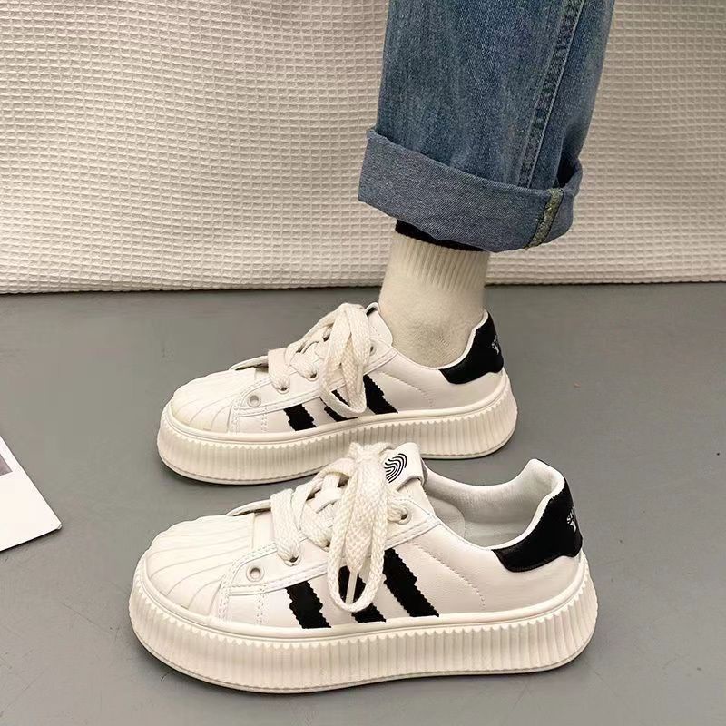 Giày Thể Thao Đế Dày Màu Trắng Thời Trang Mùa Hè Cho Nữ