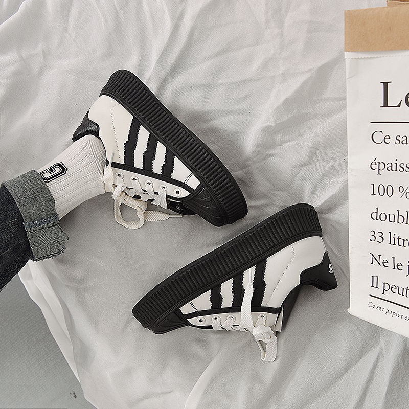 Giày Thể Thao Đế Dày Màu Trắng Thời Trang Mùa Hè Cho Nữ