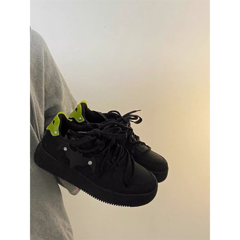 Giày Thể Thao Màu Đen Siêu Nhẹ Thời Trang Mùa Hè Cho Nữ