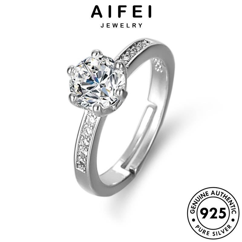 AIFEI JEWELRY cương kim thật cổ moissanite sức bản trang hàn bạc nhẫn phụ thời 925 sáu kiện điển móng nguyên quốc nữ R424