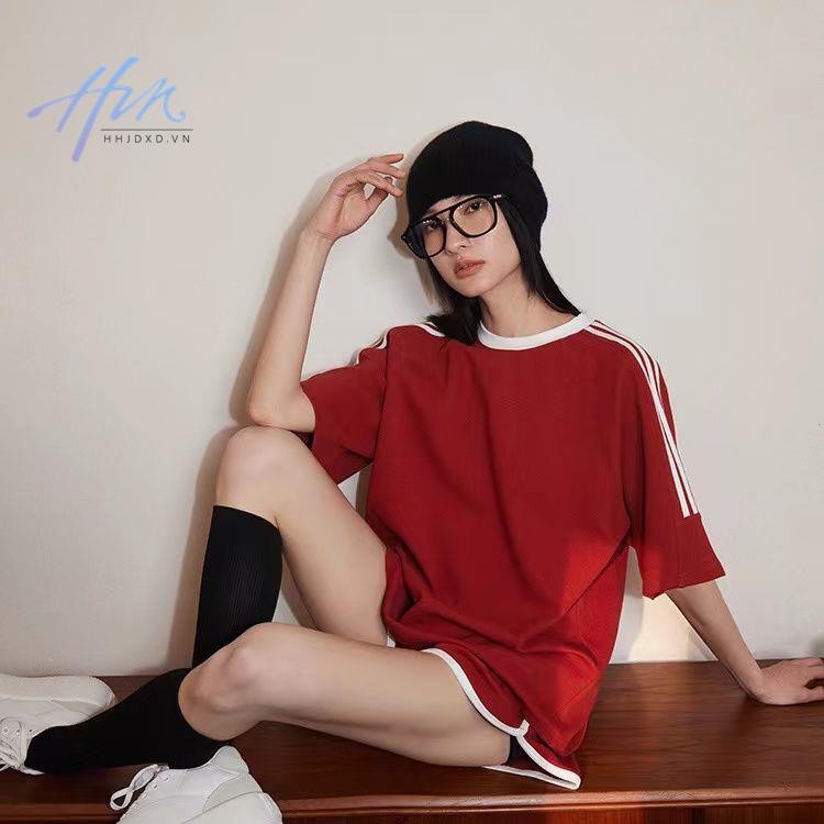 Bộ Đồ Thể Thao Áo Thun Cotton + Quần Short Dáng Rộng Phong Cách Thời Trang Đường Phố Mỹ Hàng Mới 2023