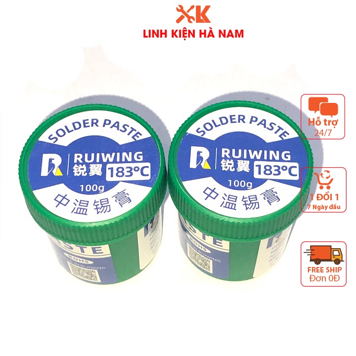 Thiếc hàn dạng kem SOLDER PASTE 183 ° C 100g thiếc bột không chì hàn linh kiện dán