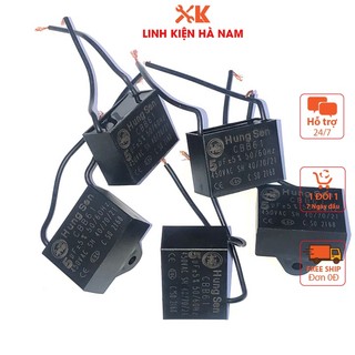 Tụ quạt 5uf 450vac tụ khởi động quạt điện cbb61 5.0uf/450vac chính hãng hung sen