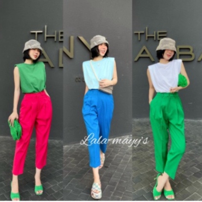 Quần baggy nữ 7 màu, Chất tuyết hàn, mềm mại đứng fom, không nhăn, không co - Hàng mới về