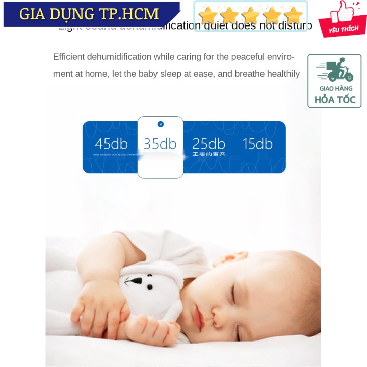 Máy hút ẩm Mini Dehumidifier Air Dryer DH100 22W 850ML Water Tank for Home | BigBuy360 - bigbuy360.vn