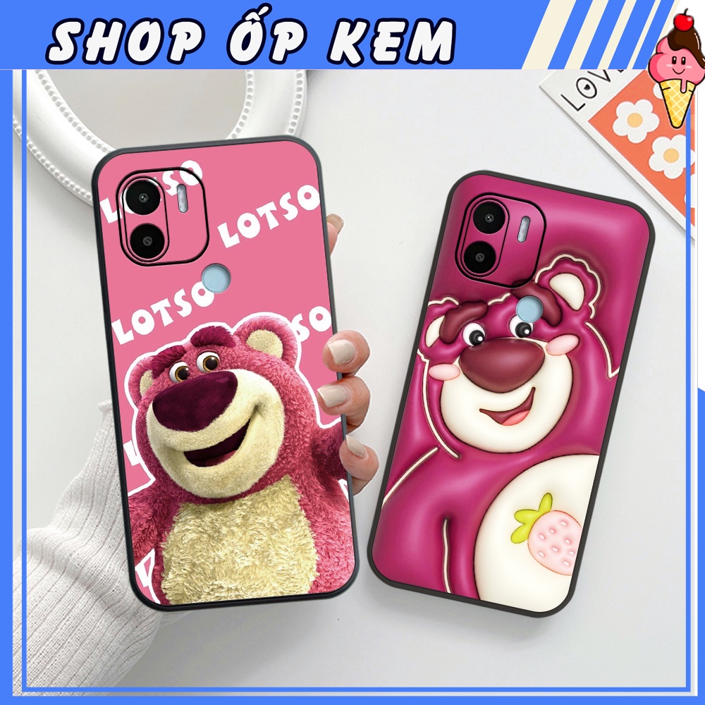 Ốp Redmi A2+/ Redmi A2 plus In Hình Gấu Dâu Lotso Dễ Thương Cute