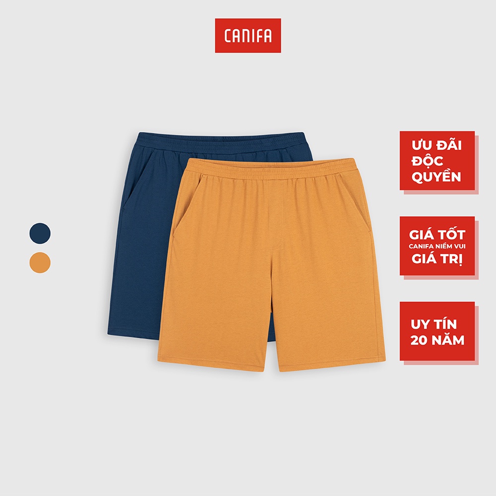 Pack 2 quần nam CANIFA chất liệu polyester pha, cạp chun 8LA22A008
