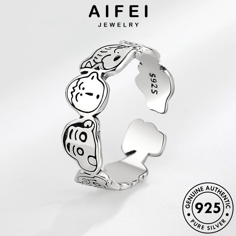 AIFEI JEWELRY nữ phim nguyên tạo hoạt sáng phụ kiện hàn hình thật thời quốc bản nhẫn trang bạc 925 sức R307