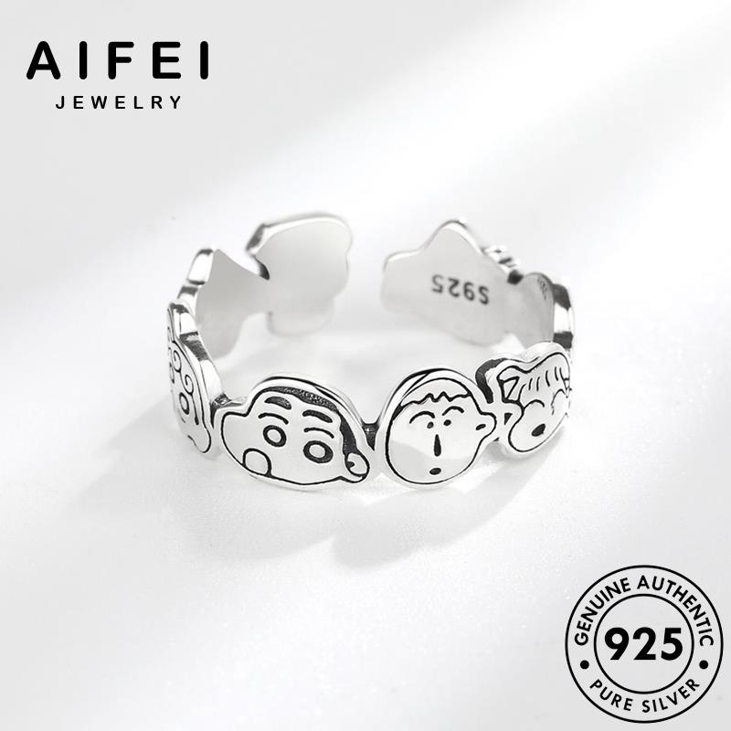 AIFEI JEWELRY nữ phim nguyên tạo hoạt sáng phụ kiện hàn hình thật thời quốc bản nhẫn trang bạc 925 sức R307