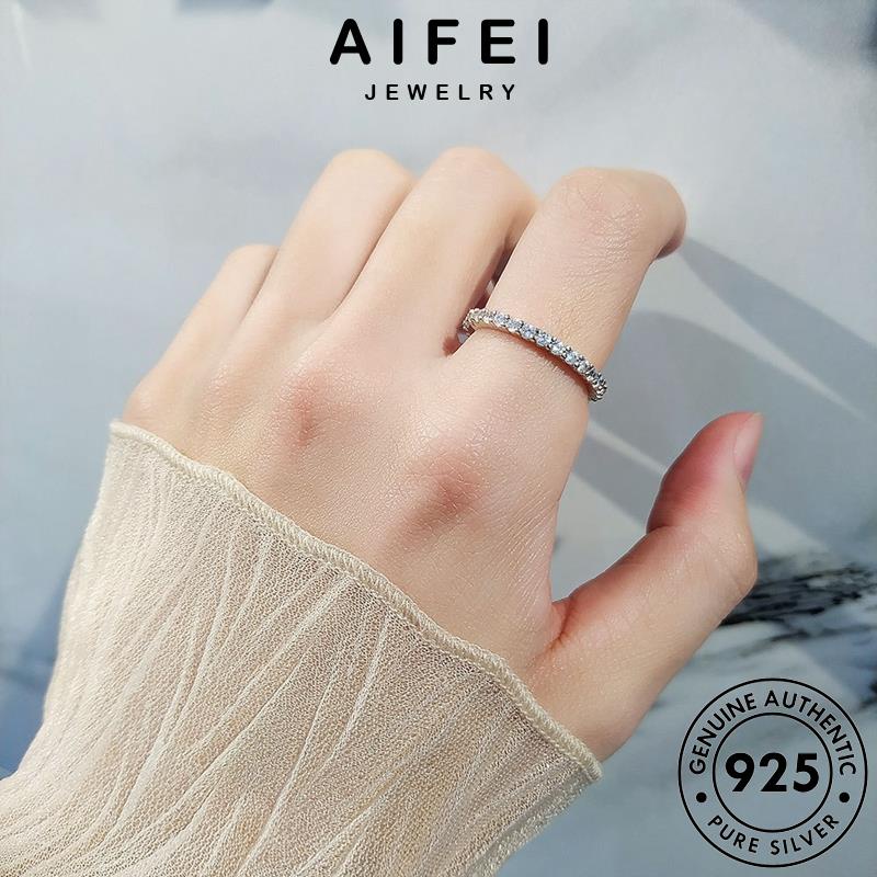 AIFEI JEWELRY cách sức bạc nhẫn cương nữ 925 kiện phụ bản thời quốc moissanite kim trang nguyên hàn thật nhân R452