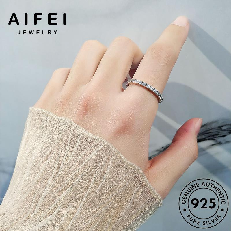 AIFEI JEWELRY cách sức bạc nhẫn cương nữ 925 kiện phụ bản thời quốc moissanite kim trang nguyên hàn thật nhân R452